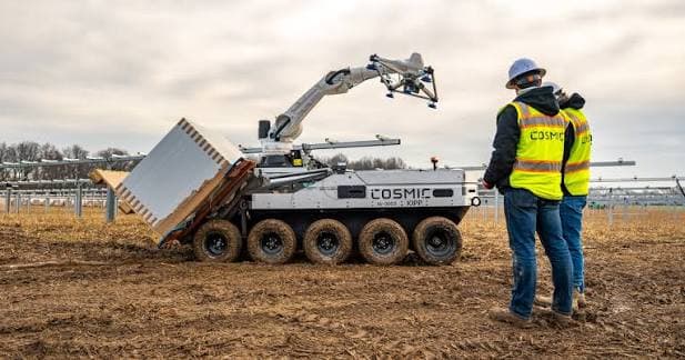 Cosmic Robotics autonomous construction equipment in the field